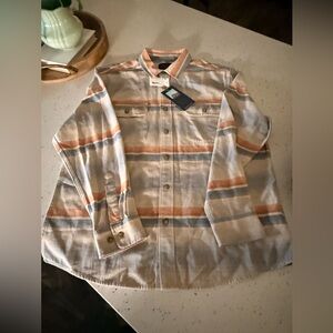 Mountain High Striped Beach Shirt - Pendleton brand